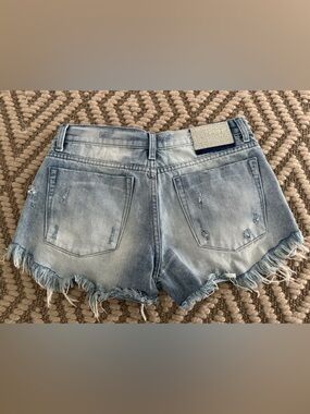 One Teaspoon Light Blue Distressed Ankle Jeans